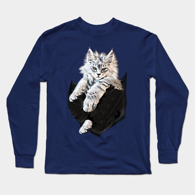 LYNX in your pocket (kitten) Long Sleeve T-Shirt by PersianFMts